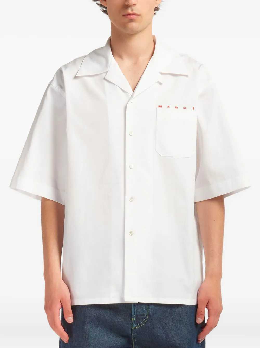 Marni Men Short-Sleeved Cotton Bowling Shirt MARNI