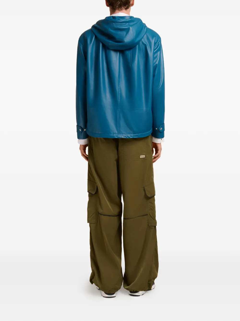 Marni Men Hooded Leather Jacket MARNI