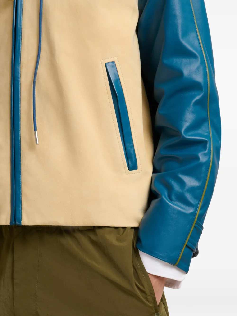 Marni Men Hooded Leather Jacket MARNI