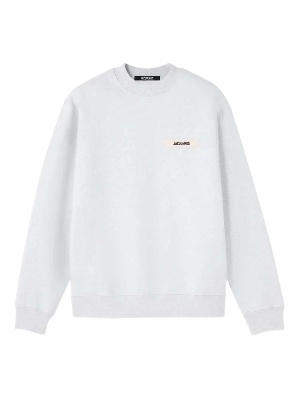 Jacquemus Men Crewneck Sweatshirt With Logo And Patch