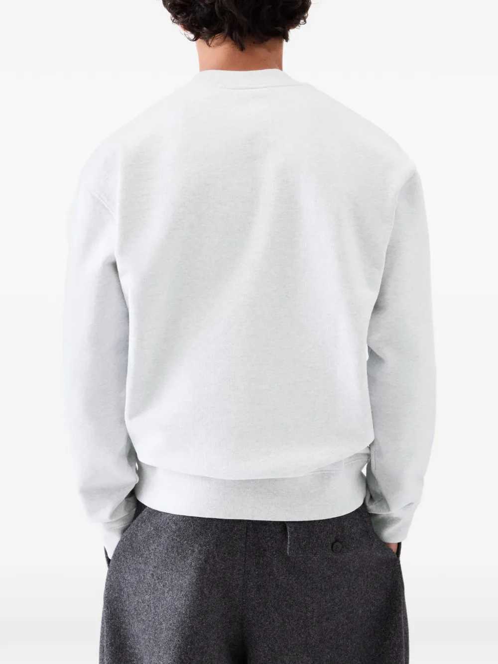 Jacquemus Men Crewneck Sweatshirt With Logo And Patch