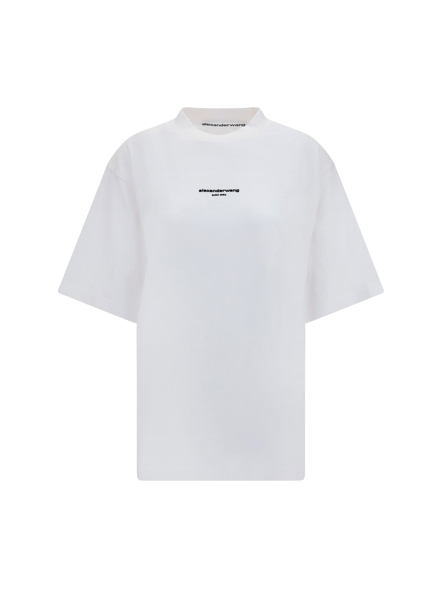 Alexander Wang Women Short-Sleeve T-Shirt With Central Logo Print ALEXANDER WANG