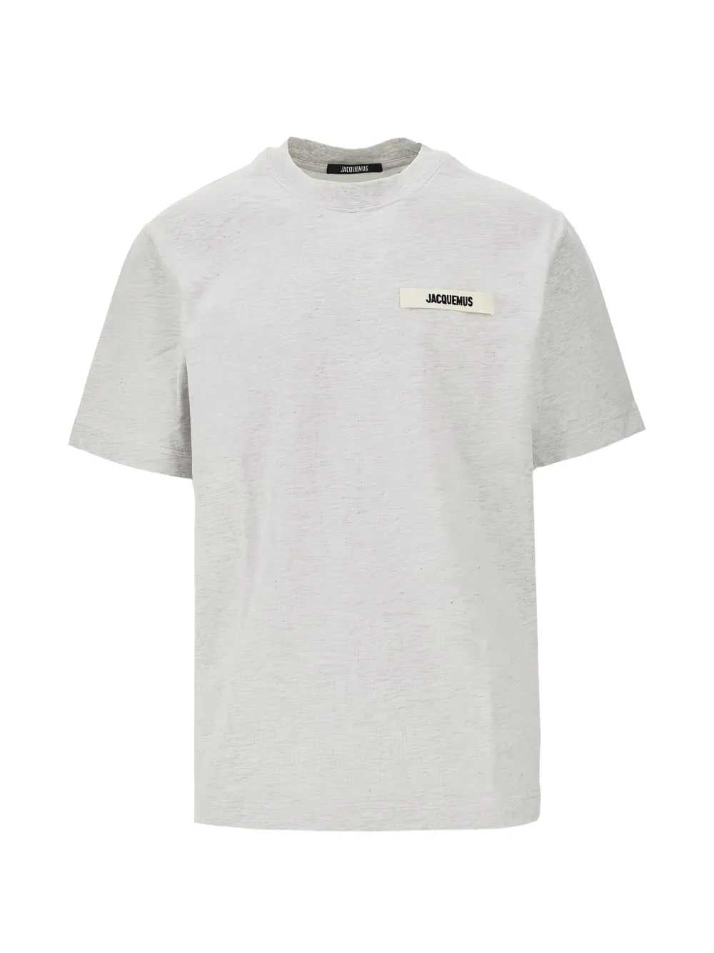 Jacquemus Men T-Shirt With Grosgrain Logo Appliqué JACQUEMUS