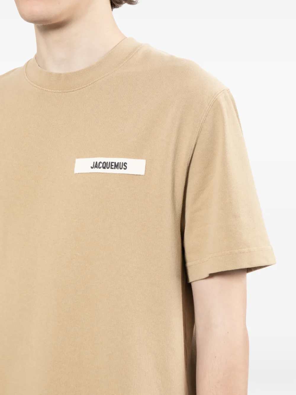 Jacquemus Men T-Shirt With Logo Appliqué JACQUEMUS