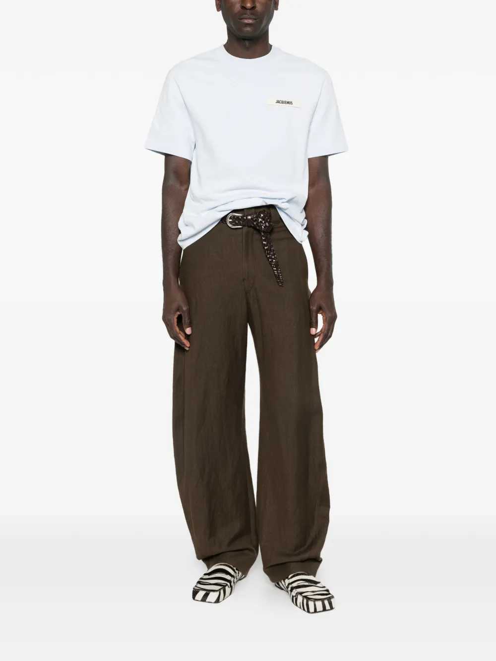 Jacquemus Men T-Shirt With Patch JACQUEMUS