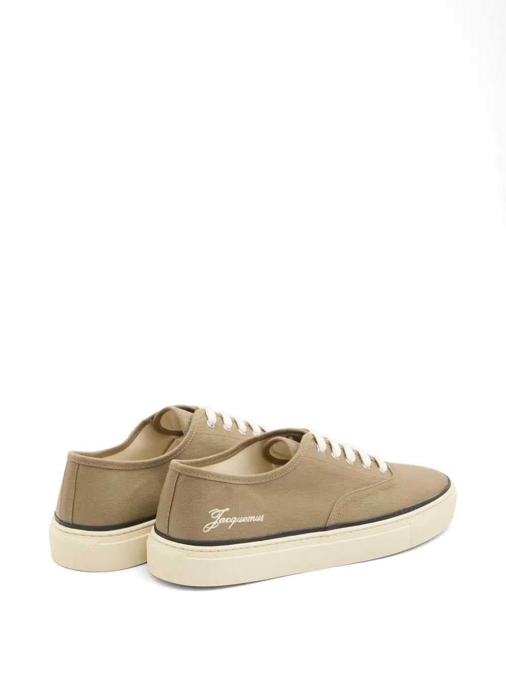 Jacquemus Men Lace-Up Sneakers With Embroidered Logo JACQUEMUS