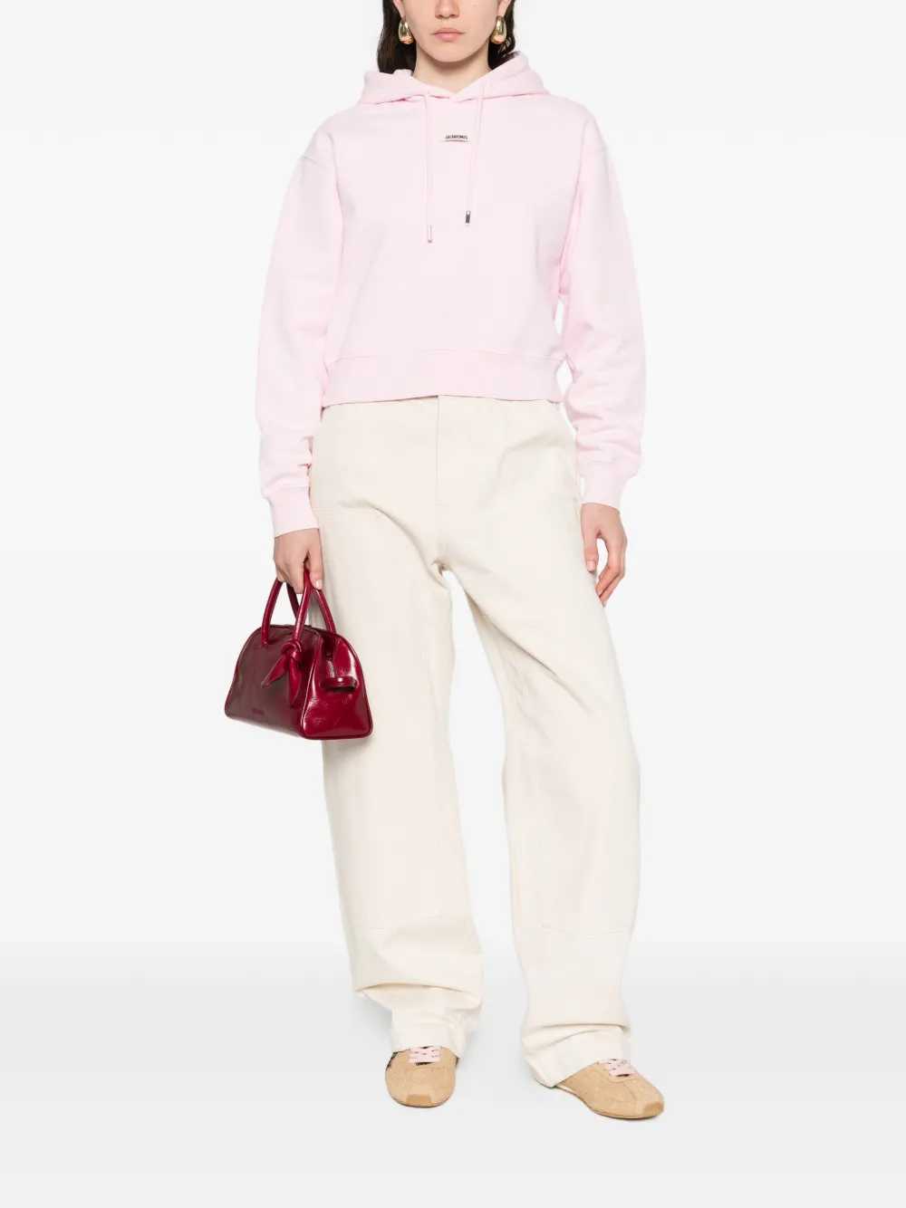 Jacquemus Women Hoodie With Logo Patch JACQUEMUS