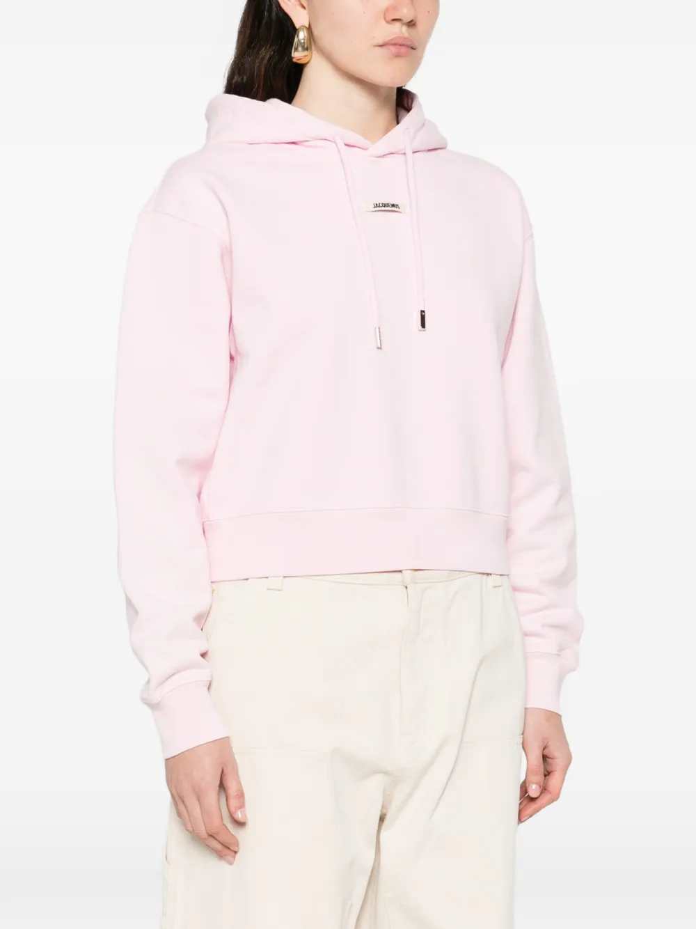 Jacquemus Women Hoodie With Logo Patch JACQUEMUS