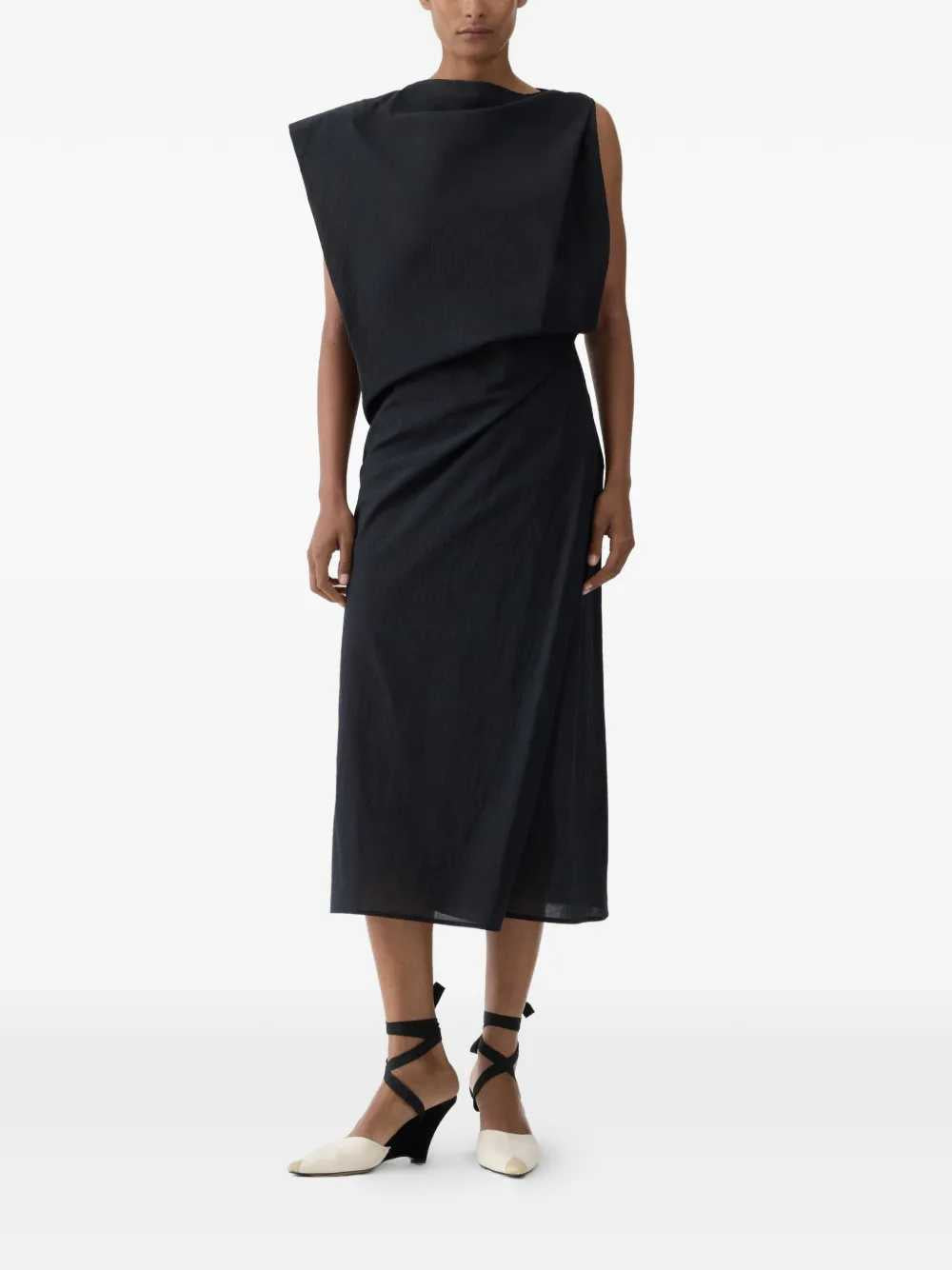 Jacquemus Women Draped Midi Dress JACQUEMUS
