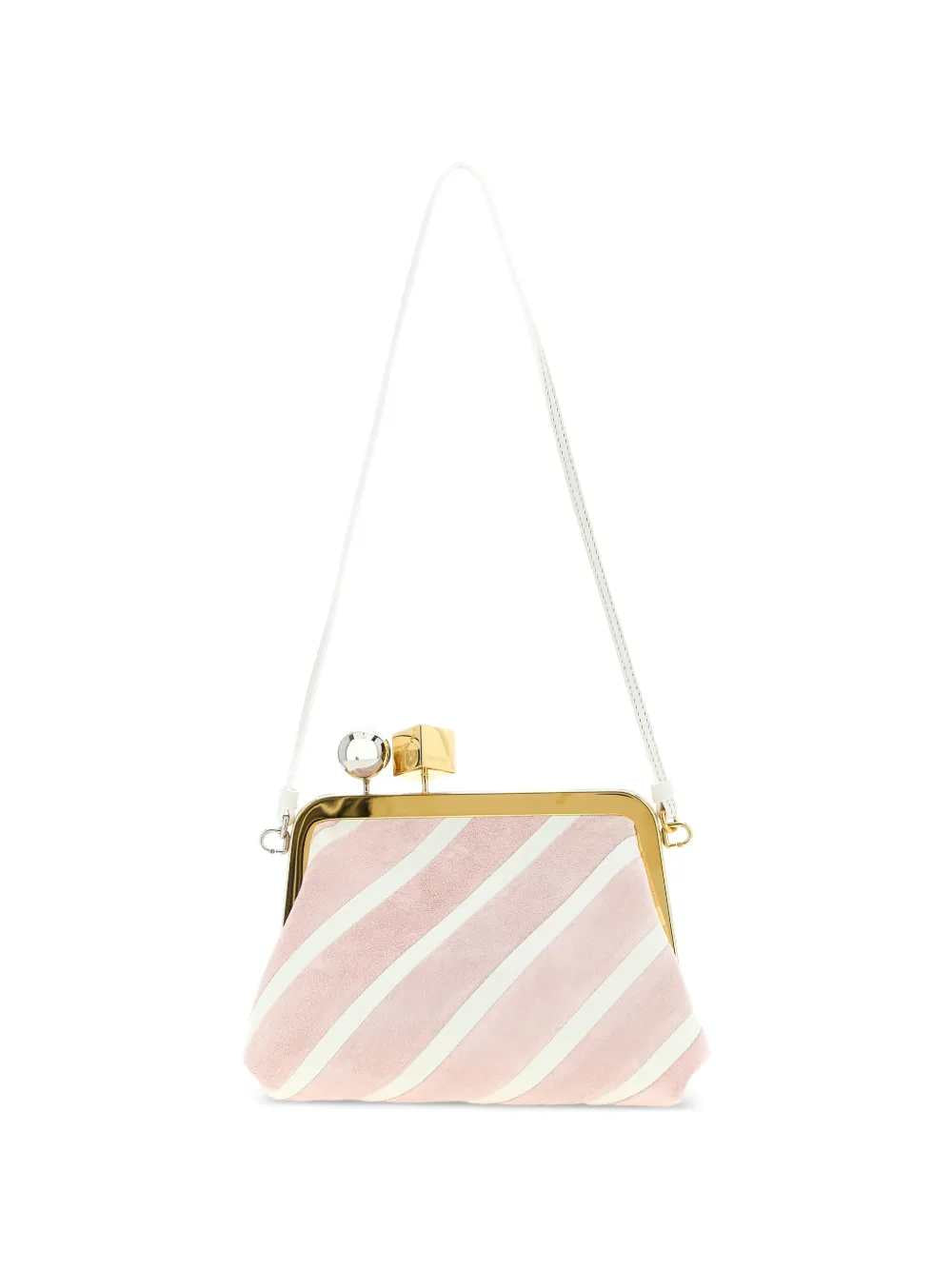 Jacquemus Women Berlingot Striped Patchwork Clutch JACQUEMUS