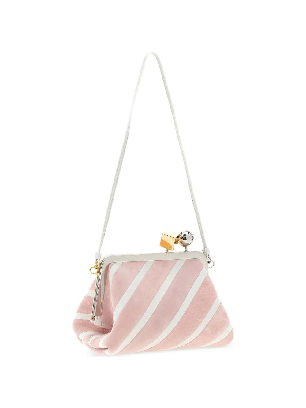 Jacquemus Women Berlingot Striped Patchwork Clutch JACQUEMUS