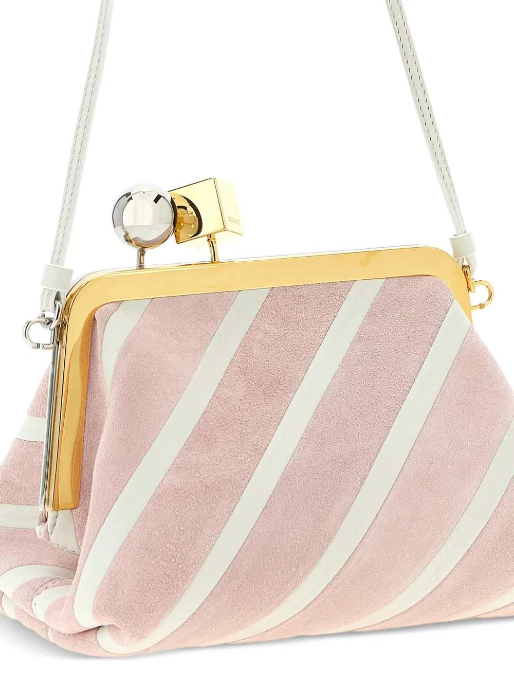 Jacquemus Women Berlingot Striped Patchwork Clutch JACQUEMUS