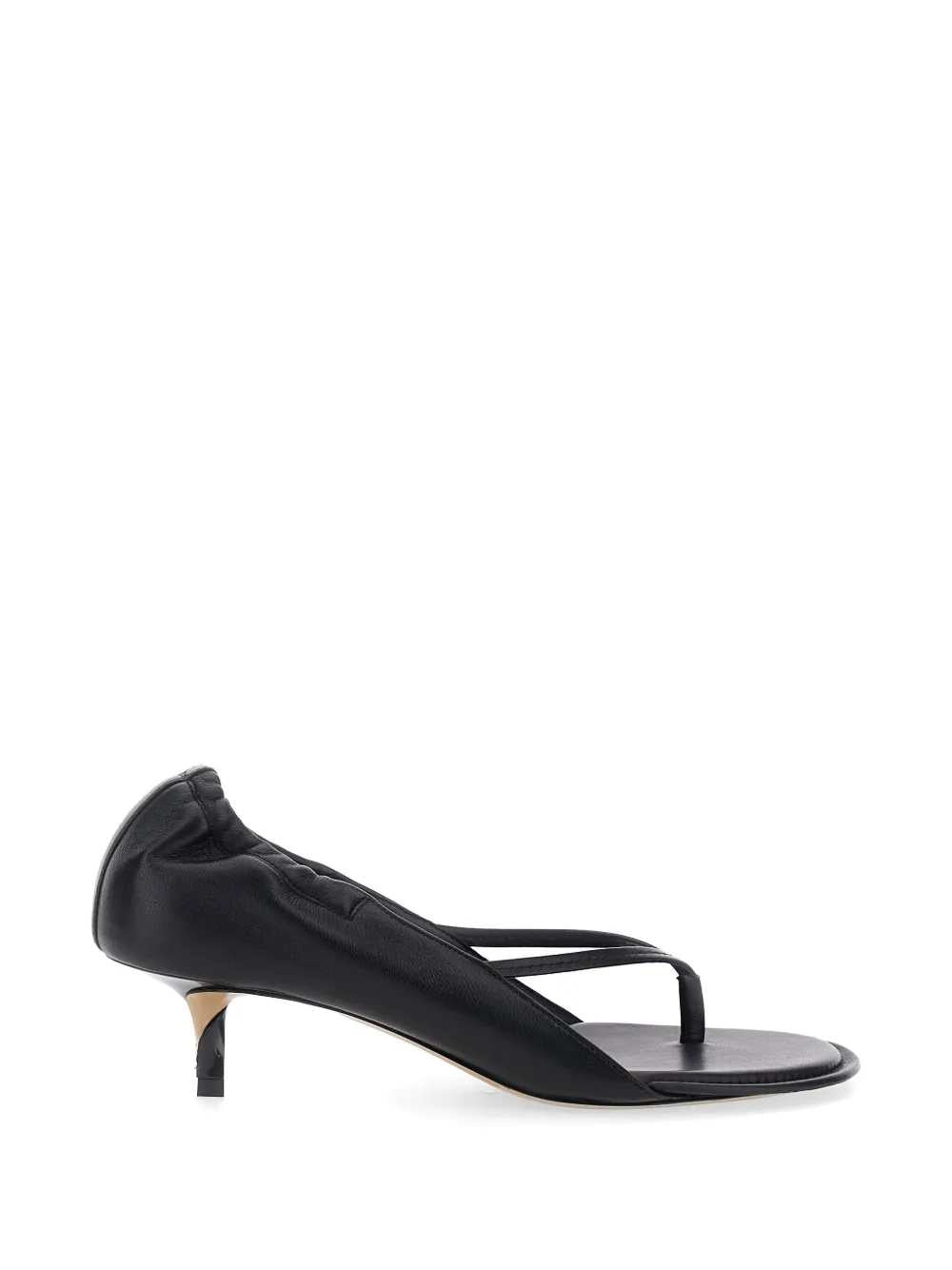 Jacquemus Women Gathered Leather Sandals JACQUEMUS