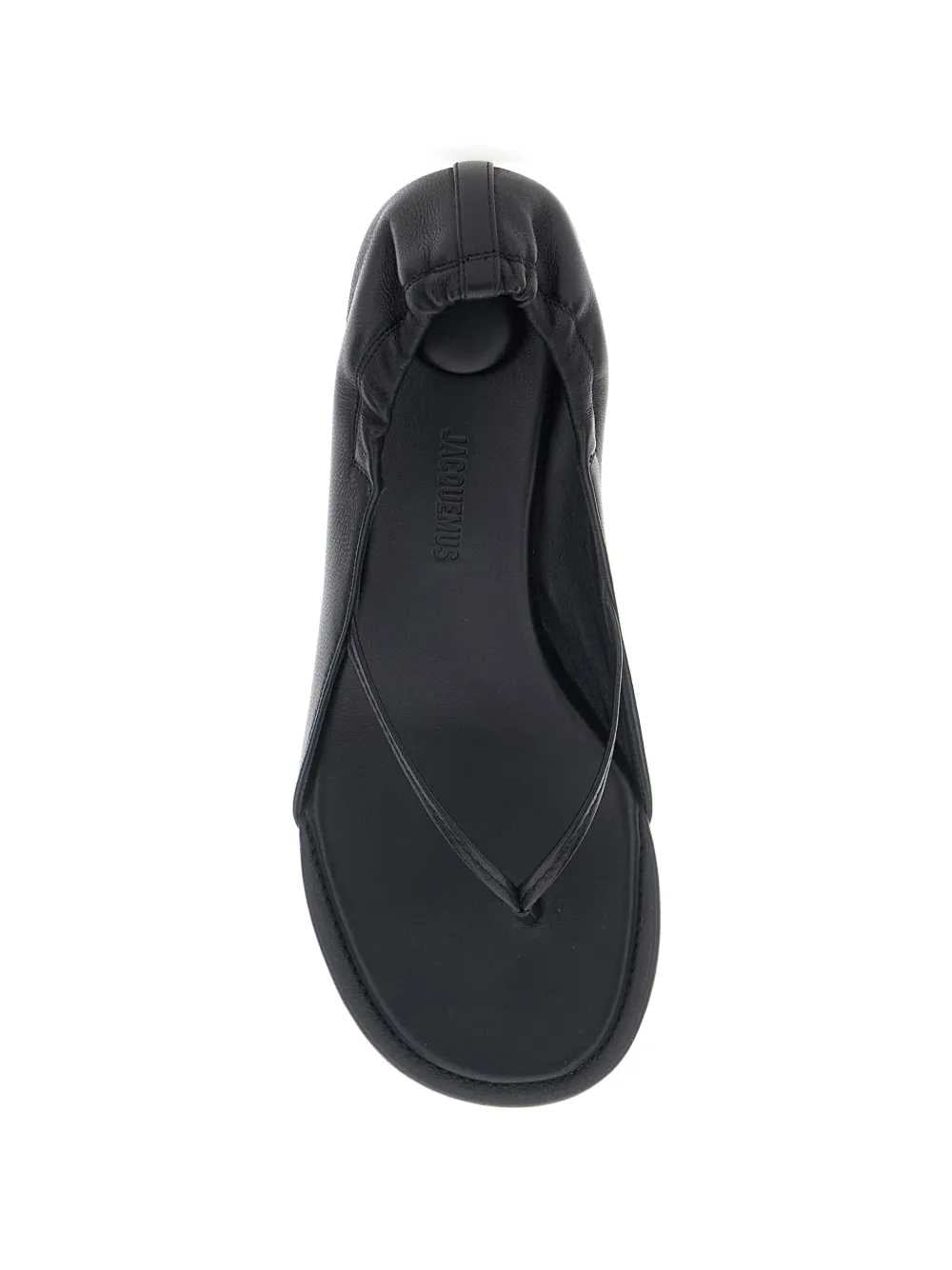 Jacquemus Women Gathered Leather Sandals JACQUEMUS
