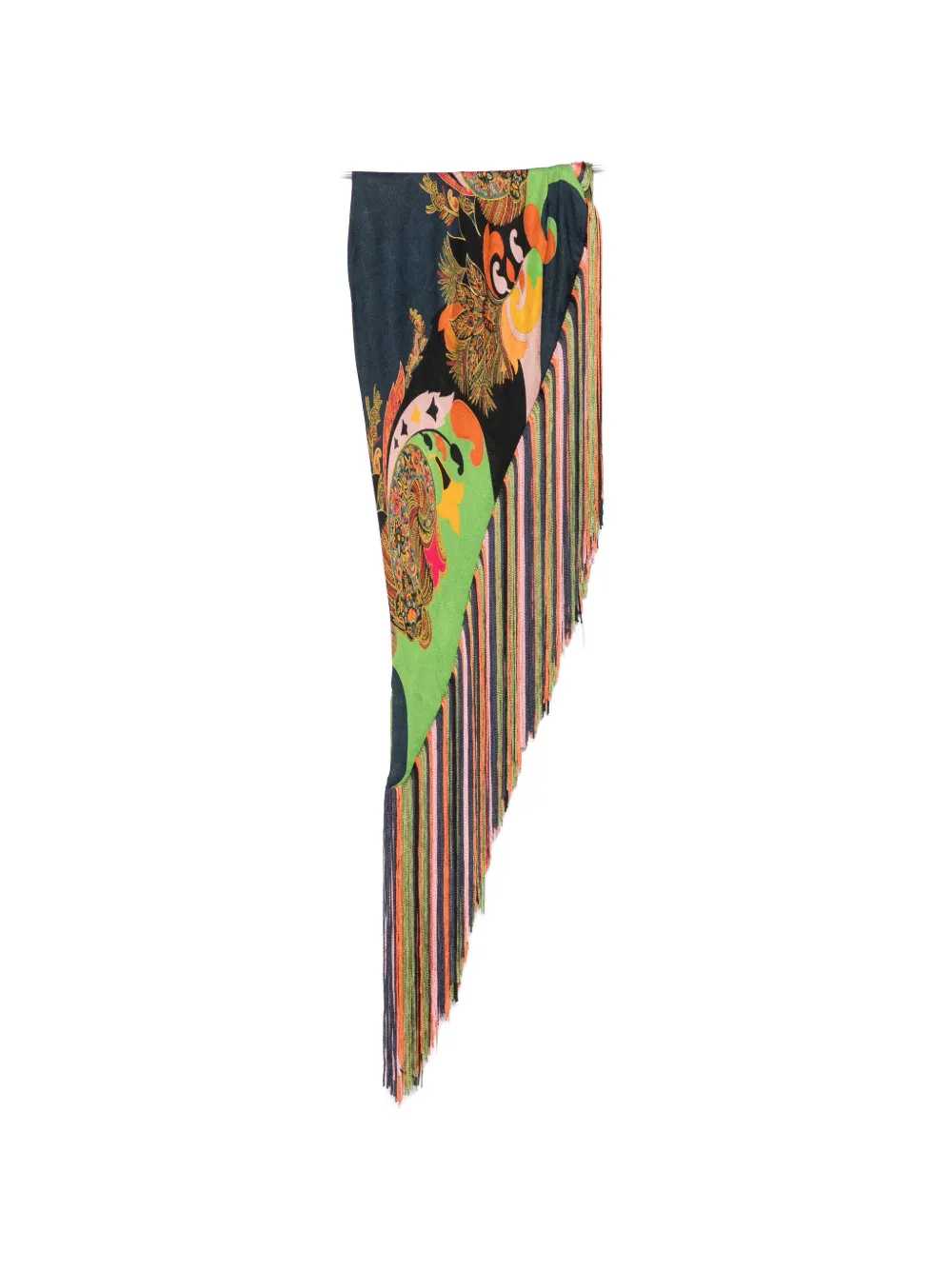 Etro Women Fringed Scarf With Paisley Print ETRO