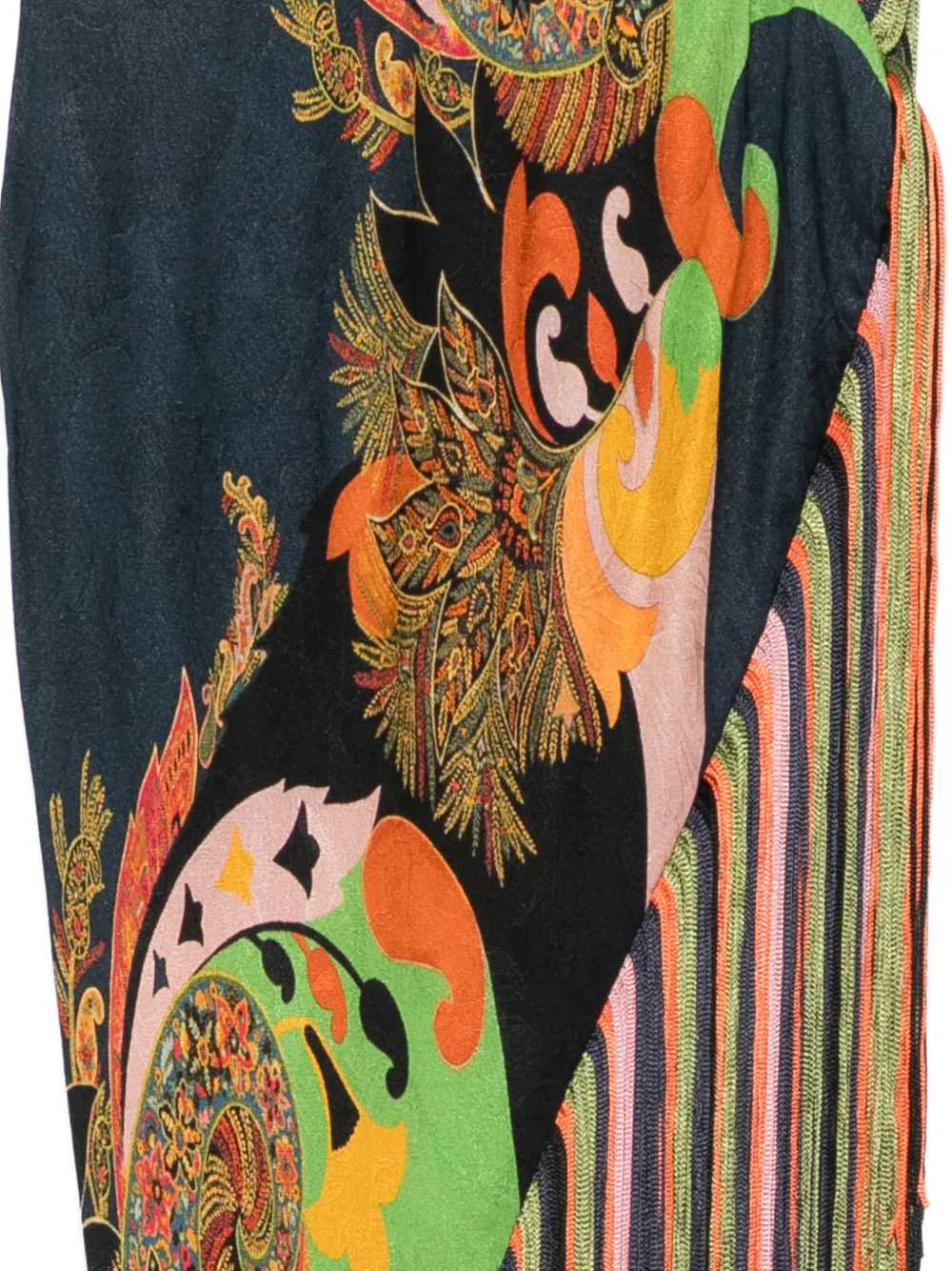 Etro Women Fringed Scarf With Paisley Print ETRO