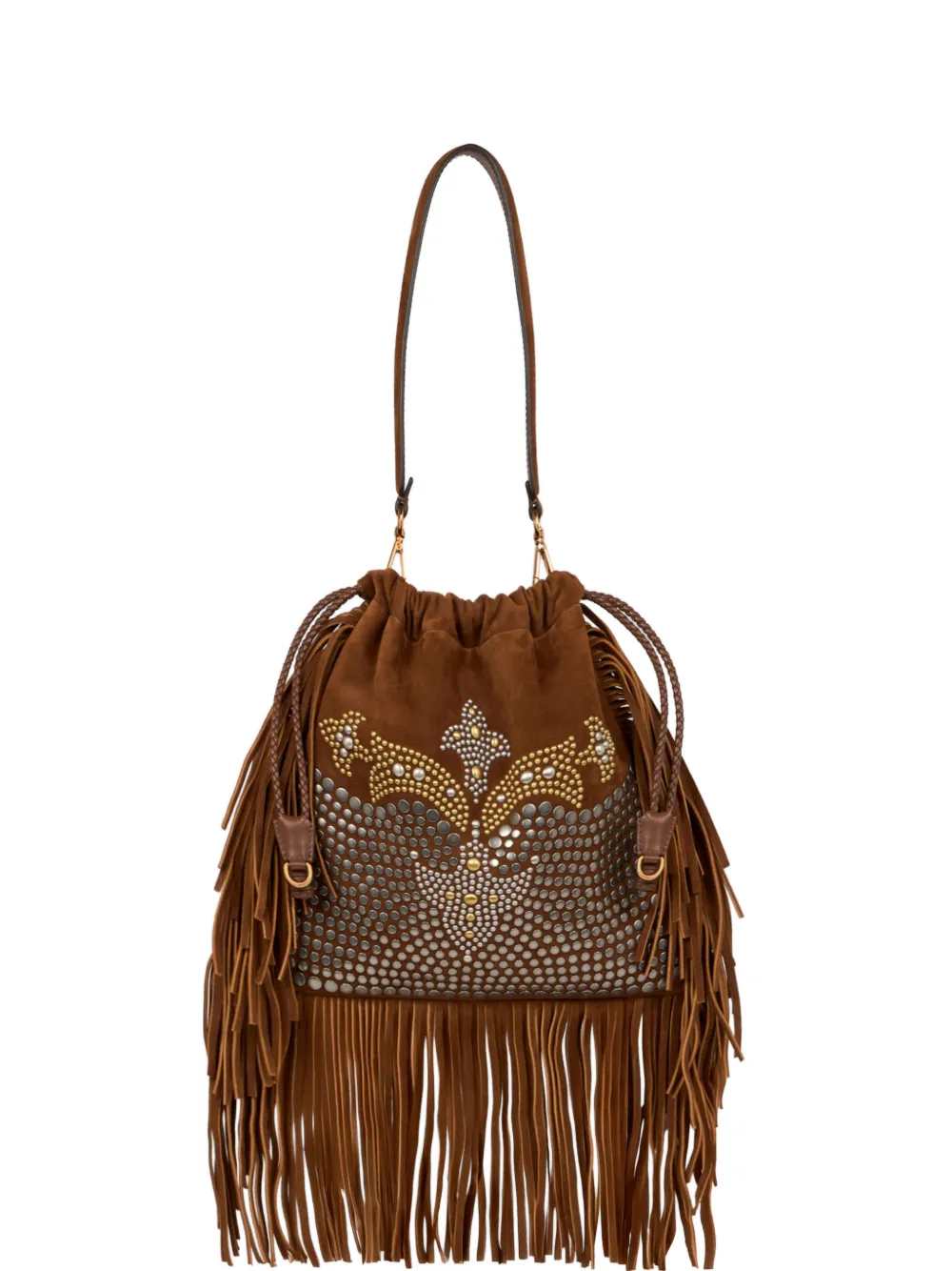 Etro Women Kalispera Medium Studded And Fringed Tote Bag ETRO