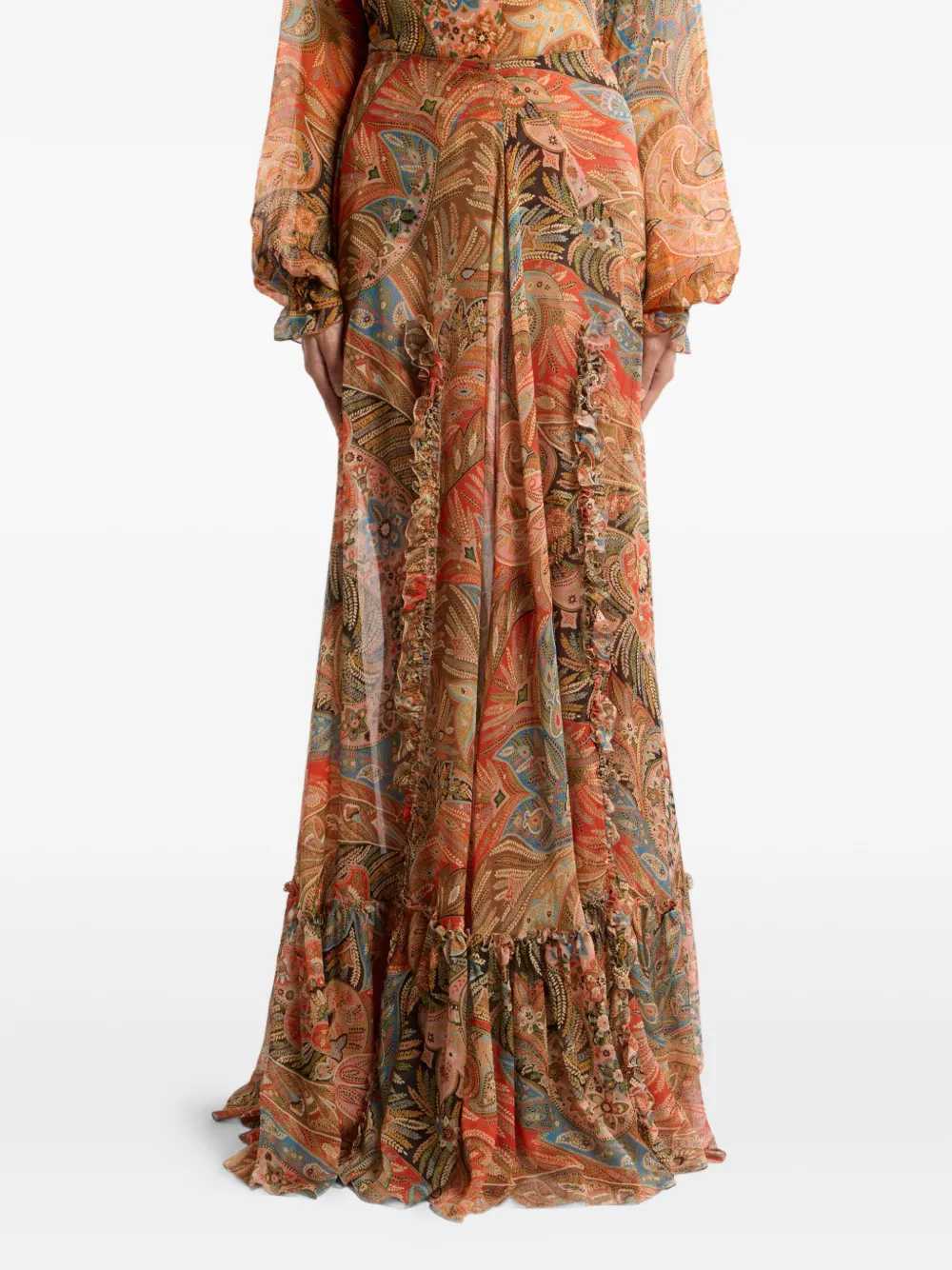 Etro Women Long Skirt With Paisley Pattern ETRO