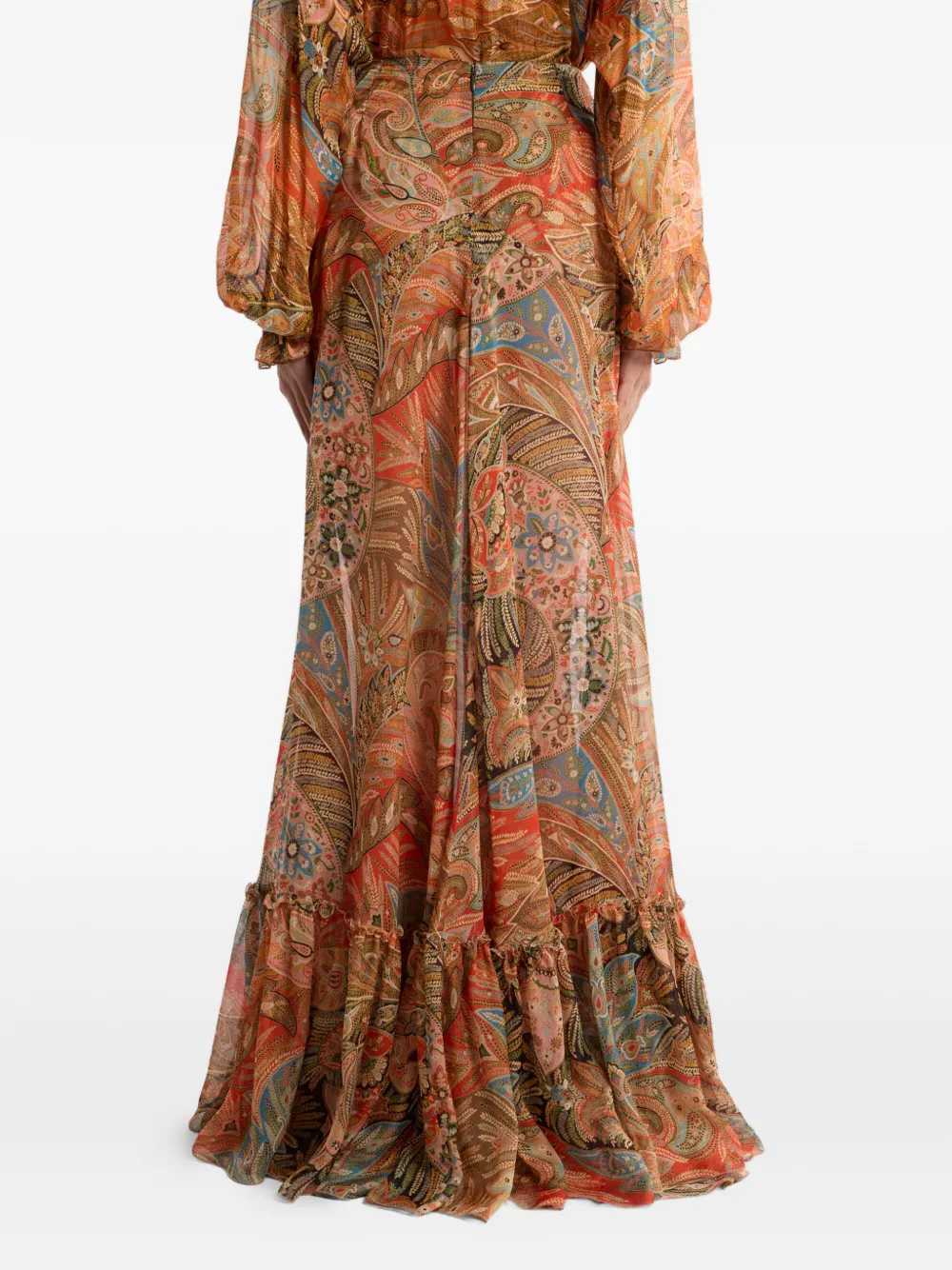 Etro Women Long Skirt With Paisley Pattern ETRO