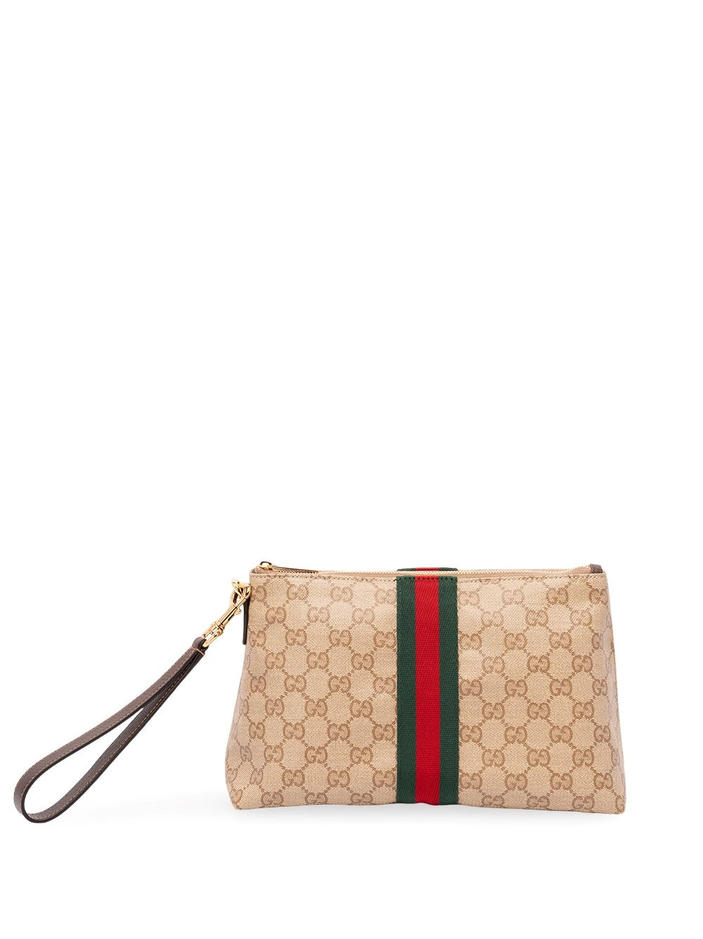 Gucci Men `Gg Coated Web` Pouch GUCCI