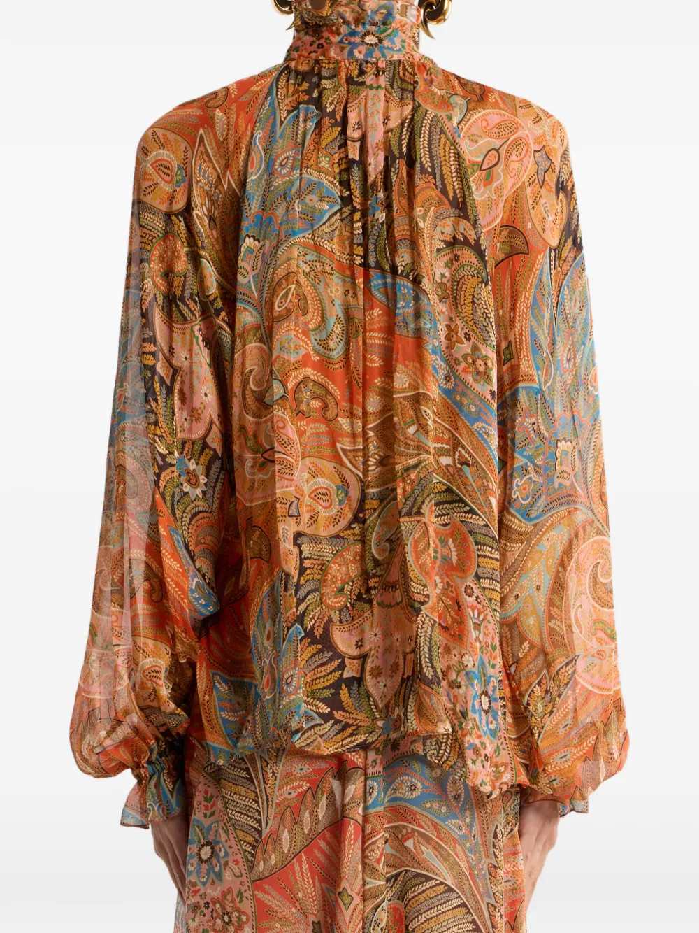 Etro Women Ruffled Paisley Shirt ETRO