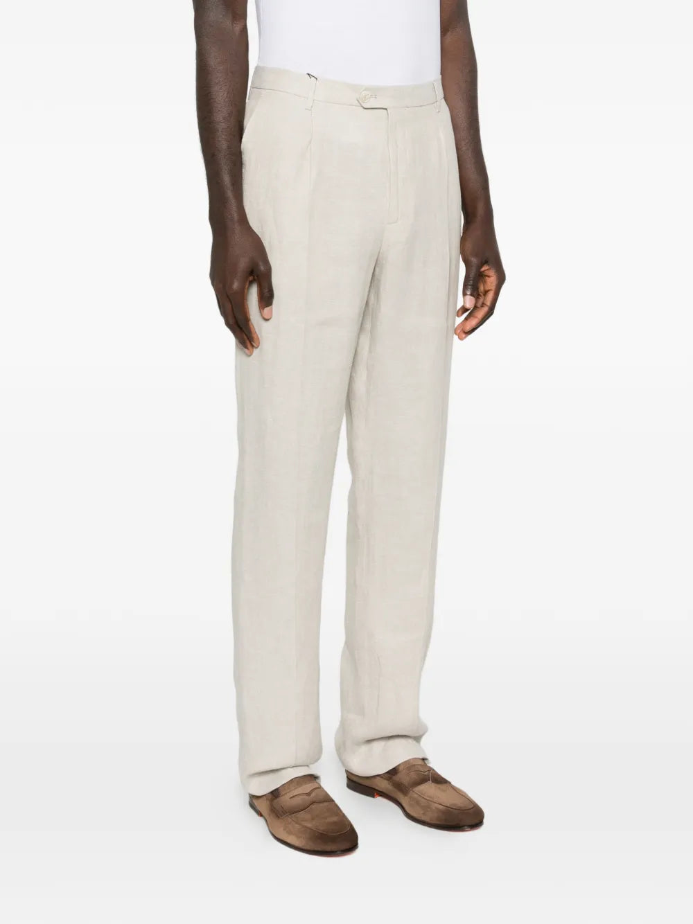 Etro Men Pleated Trousers With Belt Loops ETRO