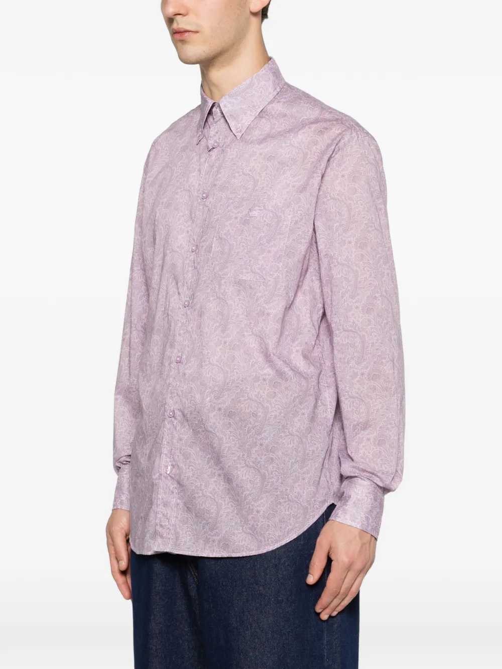 Etro Men Camicia Con Bottoni E Stampa Paisley ETRO