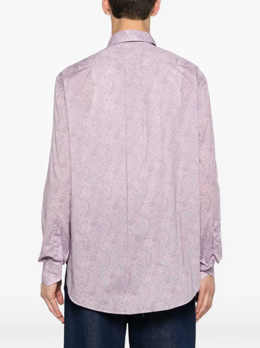 Etro Men Camicia Con Bottoni E Stampa Paisley ETRO