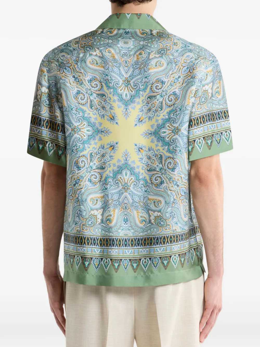 Etro Men Silk Shirt With Paisley Print ETRO