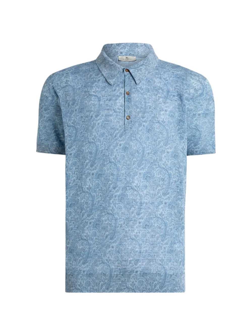 Etro Men Polo Shirt With Floral Pattern ETRO