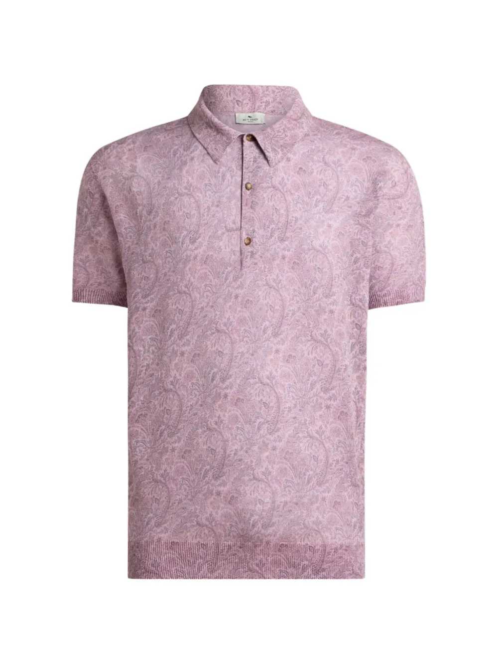 Etro Men Polo Shirt With Floral Pattern ETRO