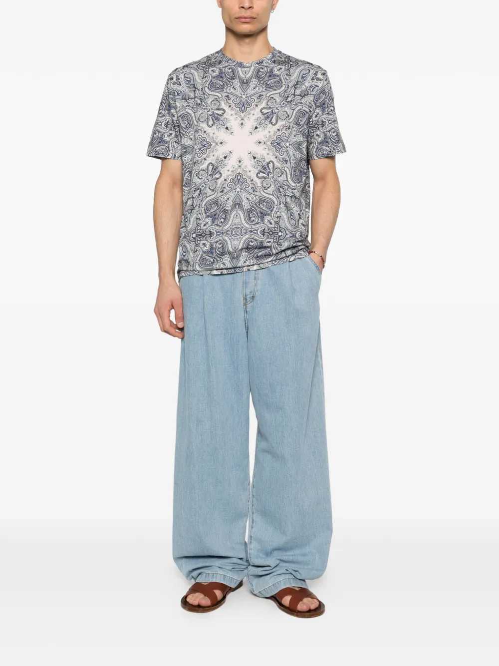 Etro Men Paisley Print T-Shirt ETRO