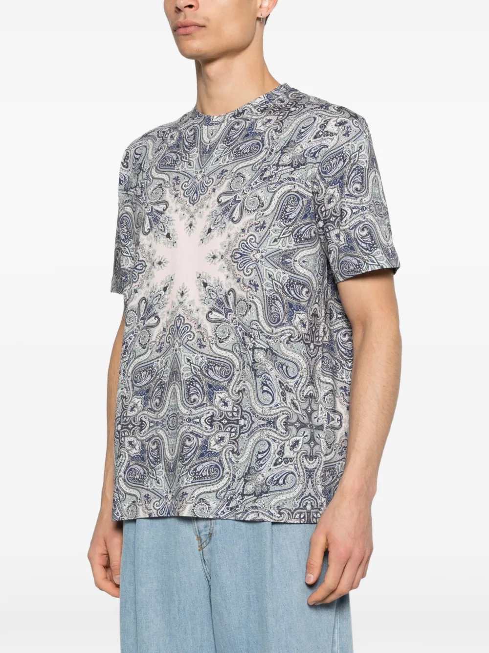 Etro Men Paisley Print T-Shirt ETRO