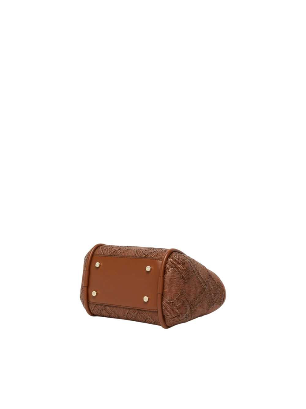 Max Mara Women Extra-Small Marine Bag In Diamond-Patterned Wicker - Amber Brown MAX MARA