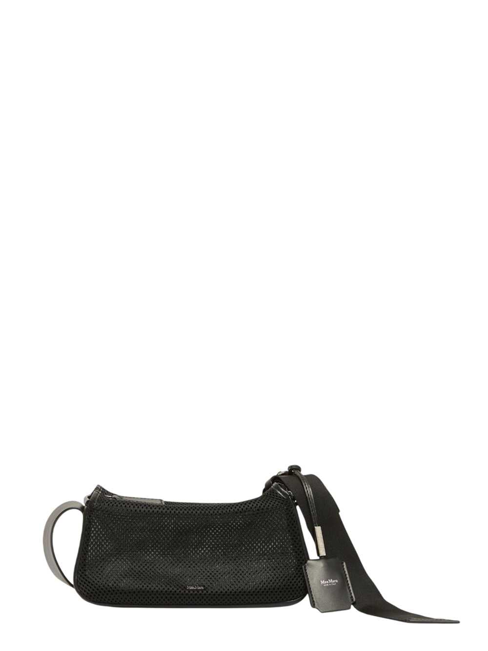 Max Mara Women Micro Handbag In Technical Mesh - Black MAX MARA