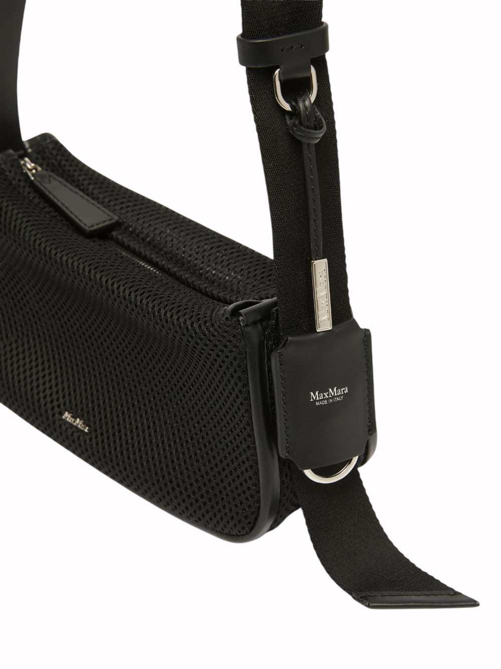 Max Mara Women Micro Handbag In Technical Mesh - Black MAX MARA