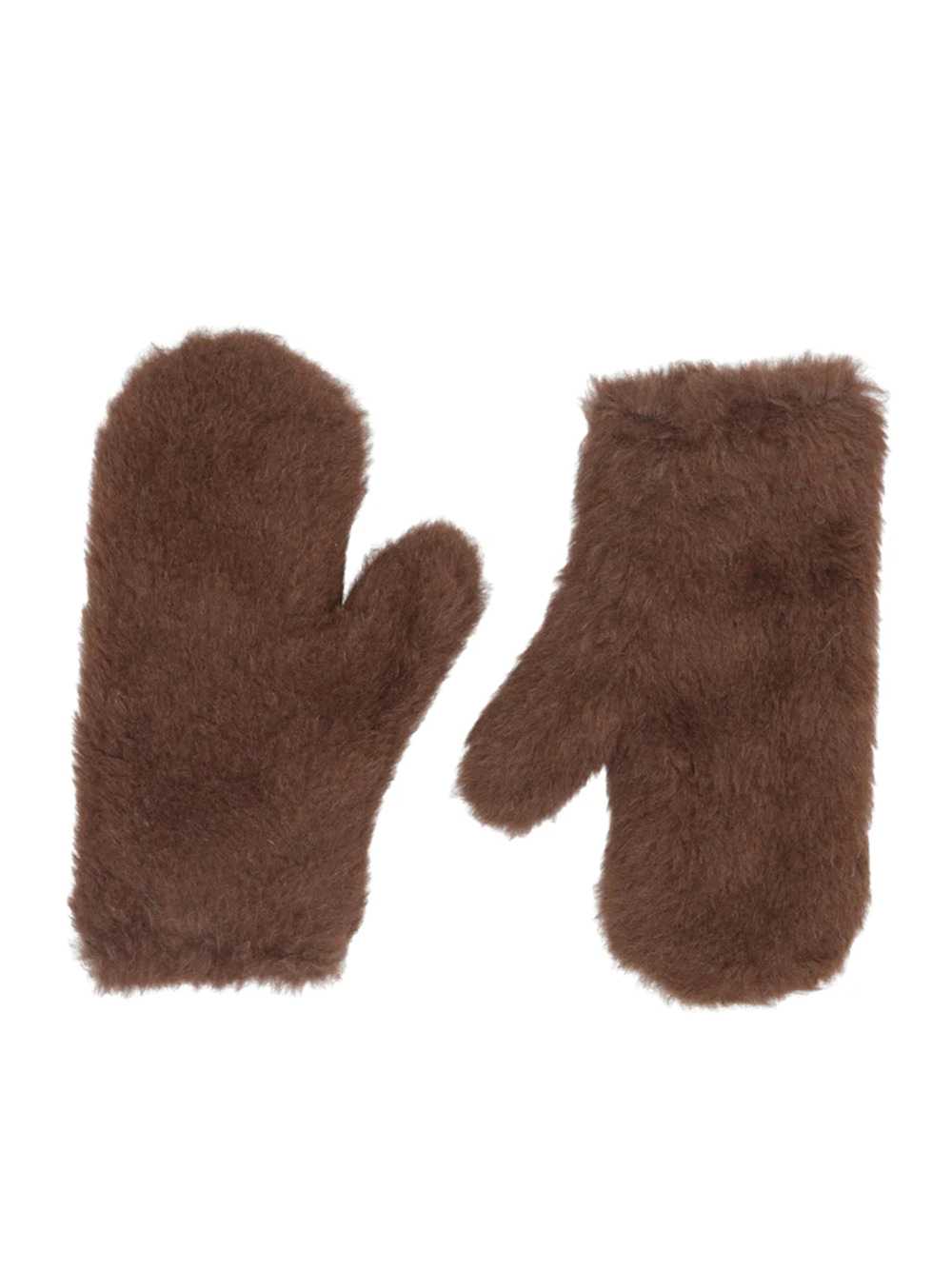 Max Mara Women Mxaombrato4 Brown Gloves MAX MARA