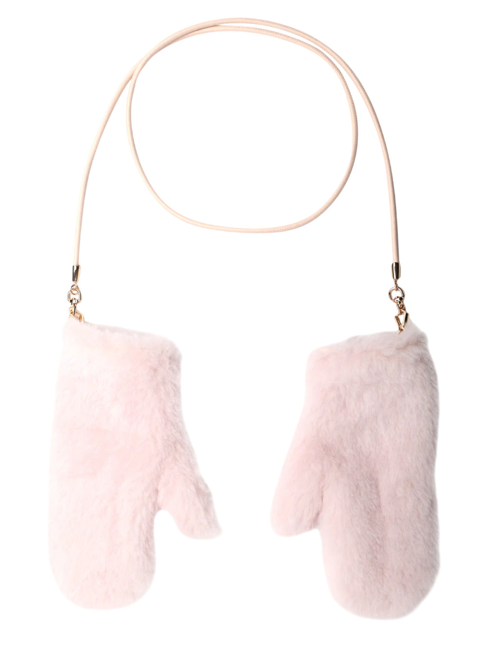 Max Mara Women Camel And Pink Silk Ombrato Mittens MAX MARA
