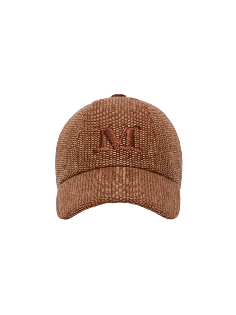 Max Mara Women Raffia-Effect Baseball Cap - Amber Brown MAX MARA