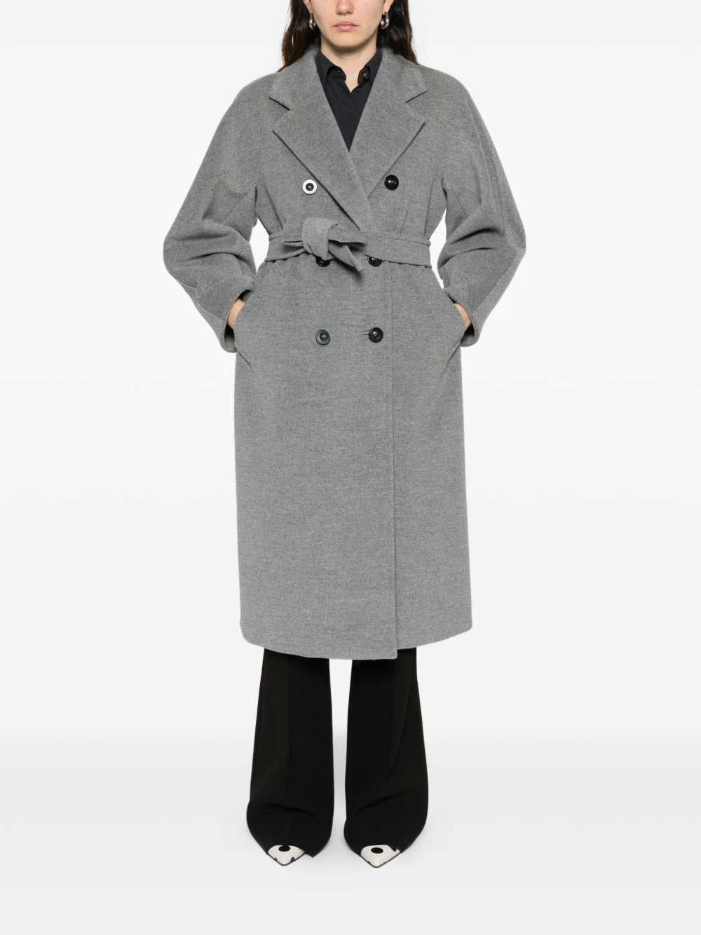 Max Mara Women Double-Breasted, Buttoned Coat With Belt MAX MARA