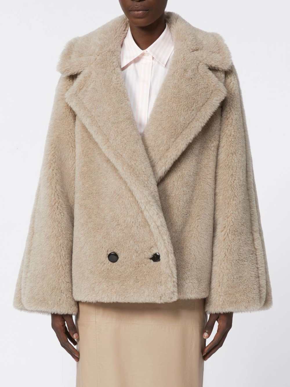 Max Mara Women Alpaca And Cashmere Teddy Coat - Sand MAX MARA