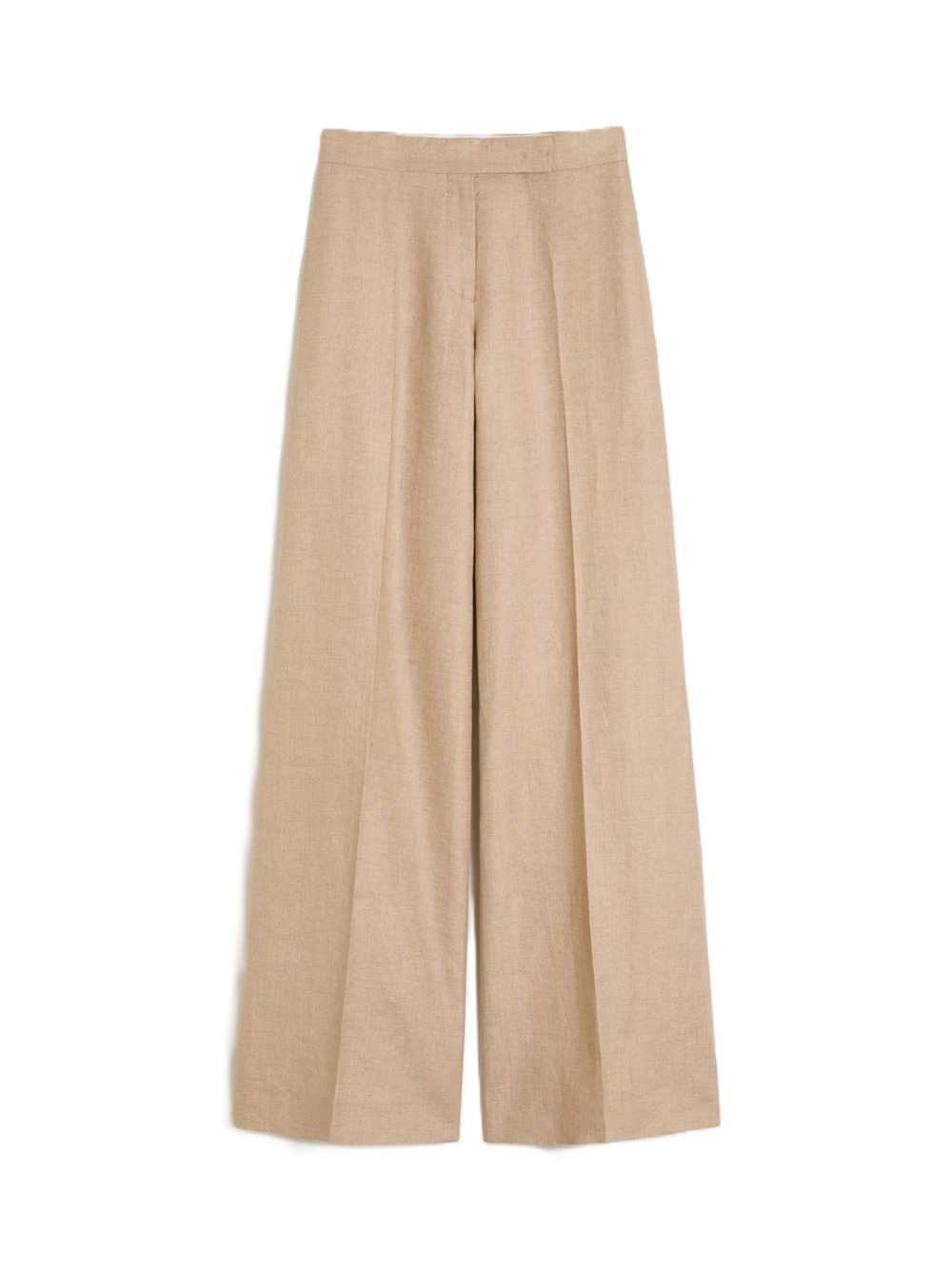 Max Mara Women Regular-Fit Linen Natté Trousers - Camel MAX MARA