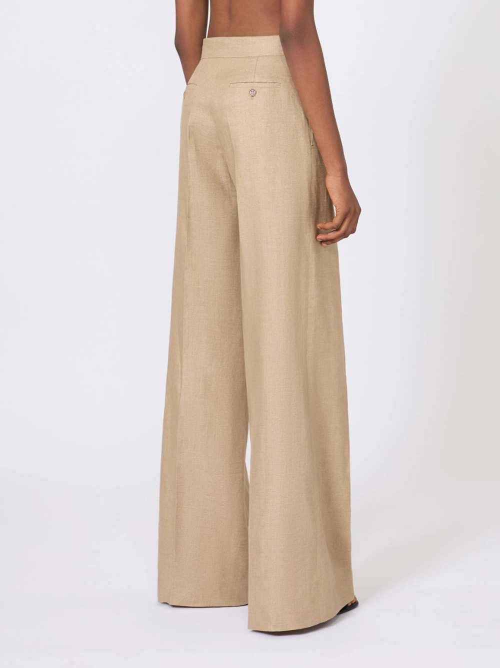Max Mara Women Regular-Fit Linen Natté Trousers - Camel MAX MARA