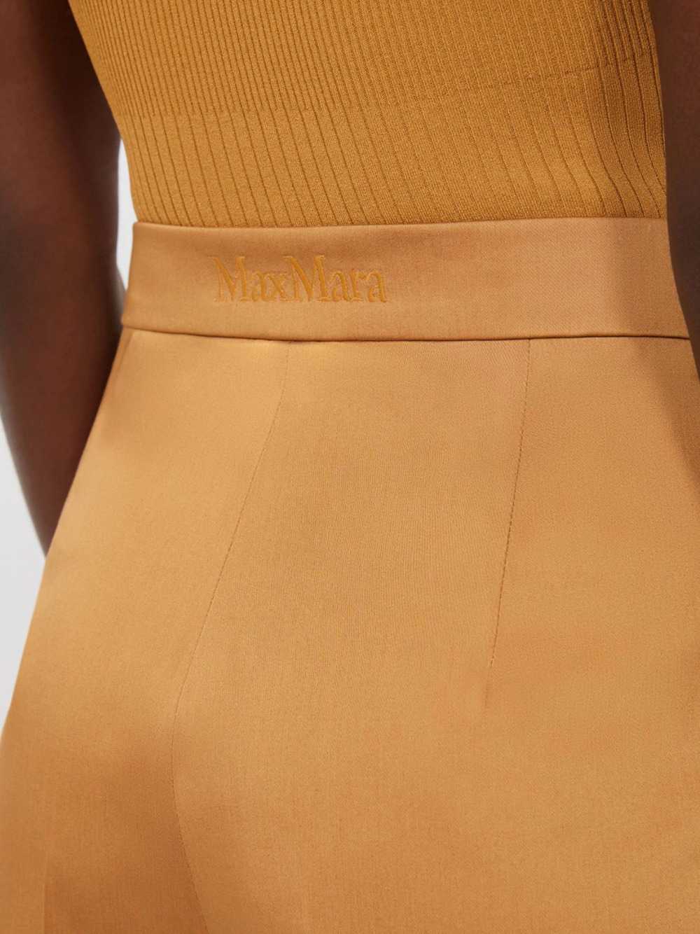 Max Mara Women Stretch Cotton Satin Shorts - Earth MAX MARA
