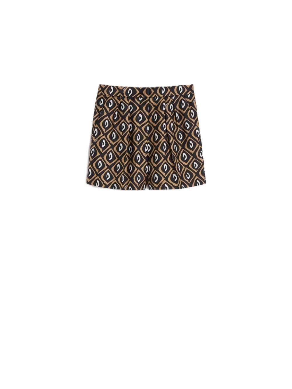 Max Mara Women Printed Silk Shorts - Black MAX MARA