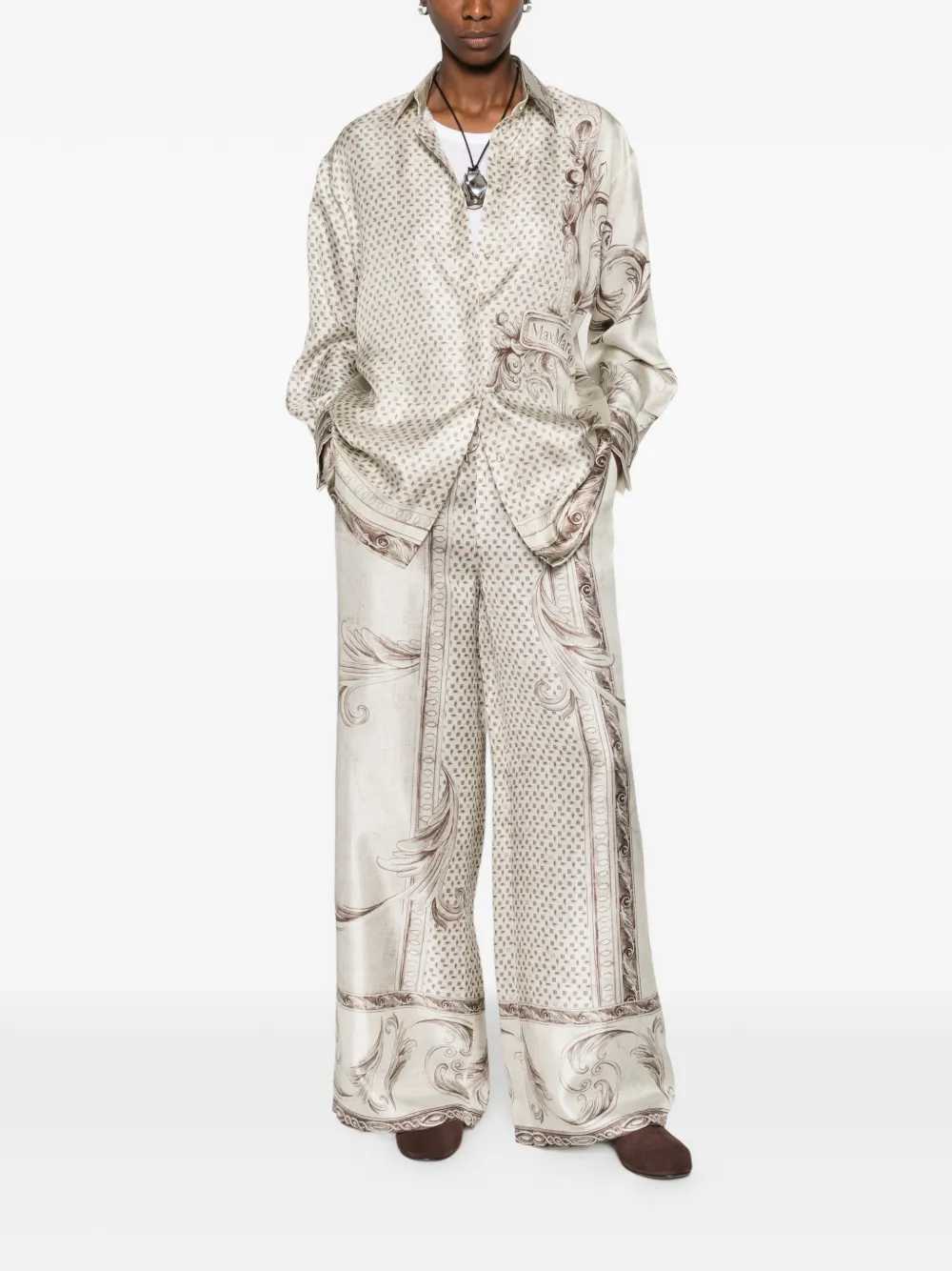 Max Mara Women Printed Silk Twill Shirt MAX MARA