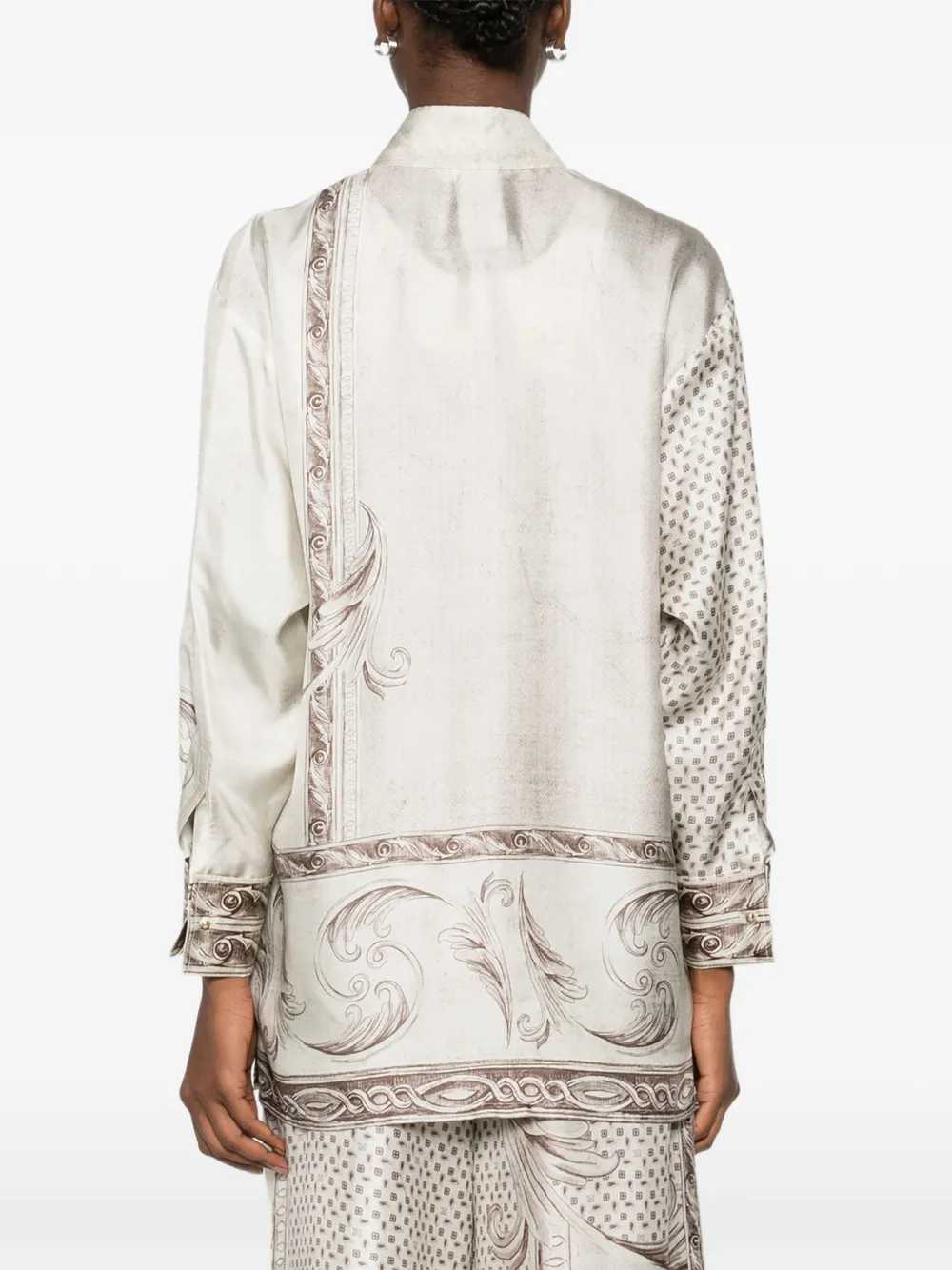 Max Mara Women Printed Silk Twill Shirt MAX MARA