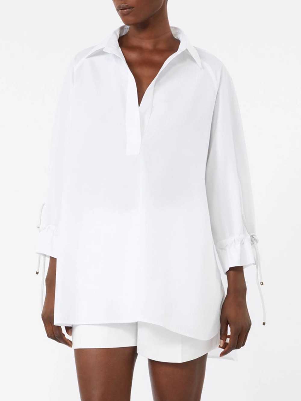 Max Mara Women Cotton Poplin Blouse - Optic White MAX MARA