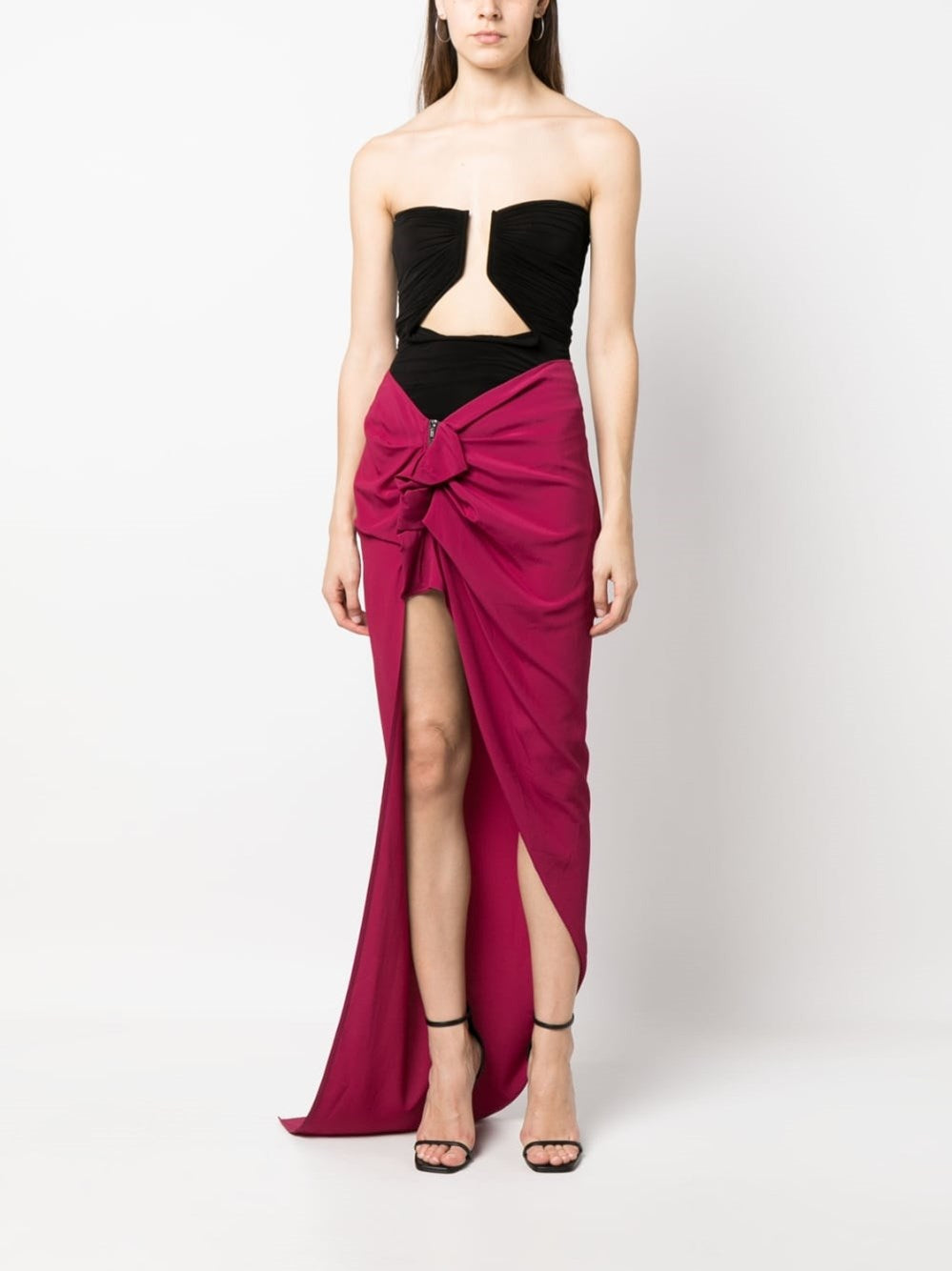 Rick Owens Women Red Silk Jersey RICK OWENS