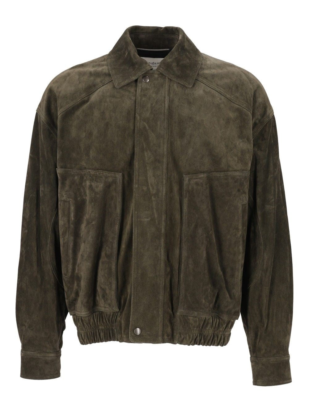 Saint Laurent Men Vintage Split Leather Bomber Jacket SAINT LAURENT
